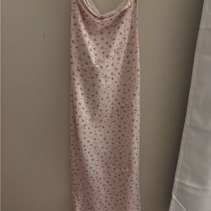 Pink Floral Maxi Dress